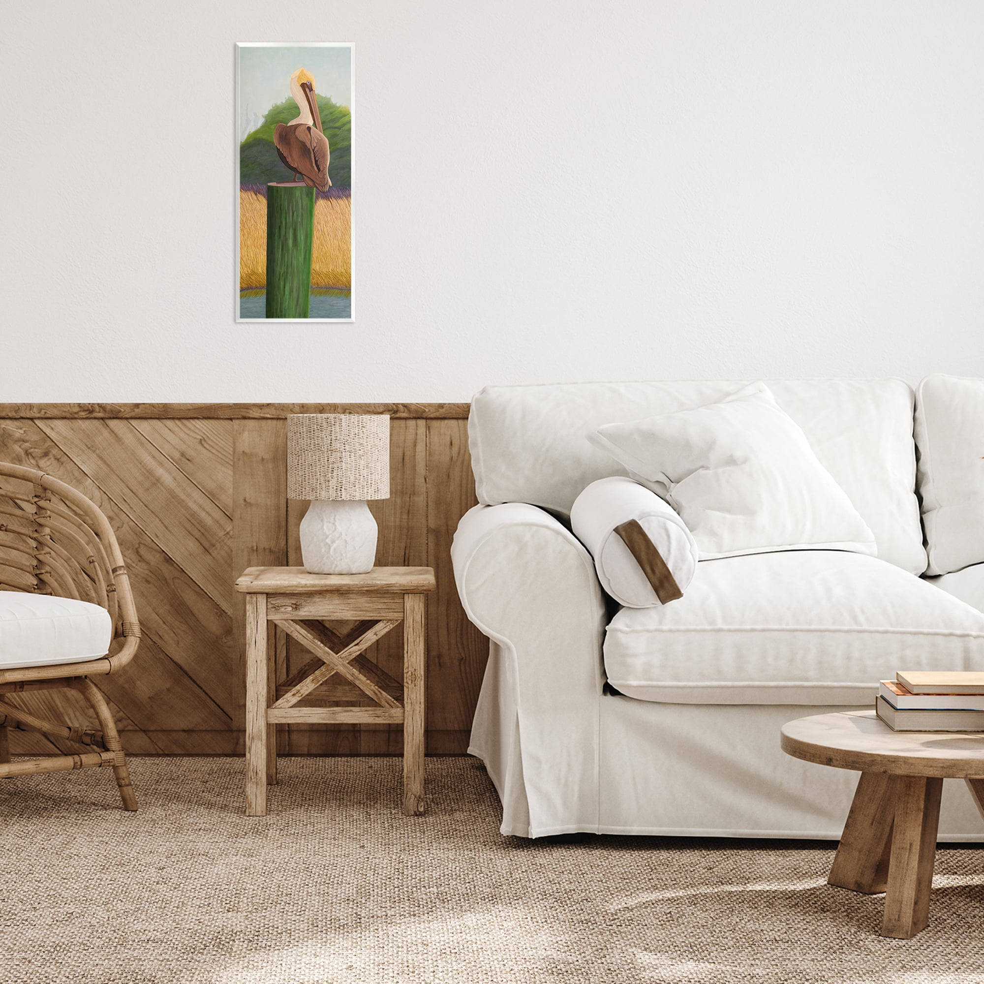 Stupell Industries Pelican with Blue Eyes Wall Plaque Art, design by Barbara Fallenbaum