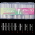 thumbnail image 1 of Tignapoo 504-Piece Long Transparent Nail Tips Set - Bulk Pack for Nail Art, No Buffing Required, 11 Sizes Included, 1 of 6