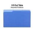 thumbnail image 3 of HITOUCH BUSINESS SERVICES File Folders 1/3 Cut Legal Size Blue 100/Box TR224568, 3 of 4