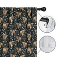 thumbnail image 4 of Blackout Kids Curtains,Black Highland Cow Flower Pattern Childrens Insulated Curtains Set Of 2,Bedroom Essentials,Toddler Room Decor 42"x54", 4 of 5