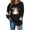 Black, variant on Halloween Sweatshirts Women, Cartoon Ghost Pumpkin Women Long Sleeve Crewneck Daily Pullover Top Army Green Xs-3XL