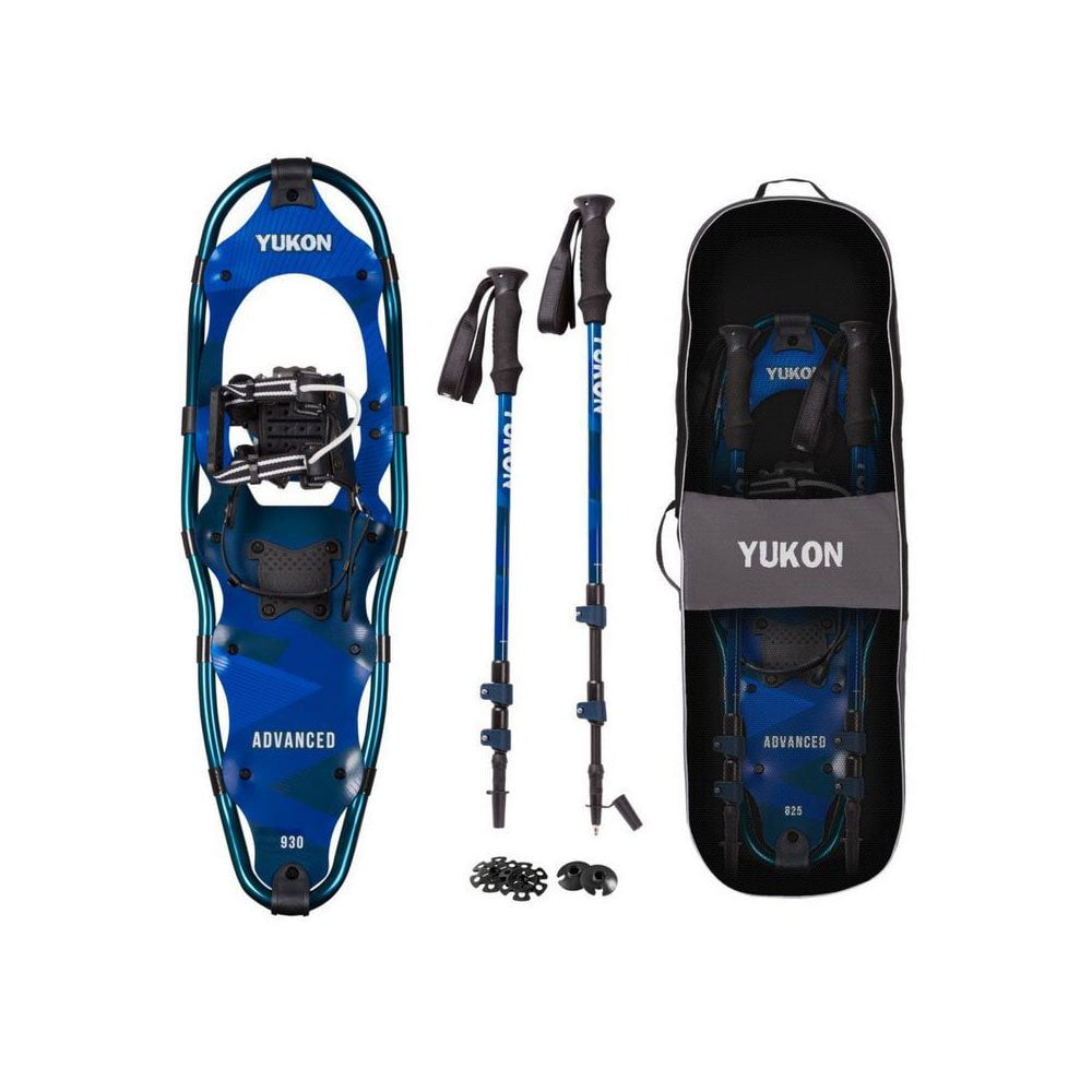 Yukon Pro 930 9" X 30" Snowshoes Kit Bag 2 Poles Flawed Winter Gear Genuine for sale online 