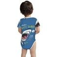 thumbnail image 5 of Daiia Great White Shark Printed Unisex-Baby Short Sleeve Onesies Bodysuits Baby Climbing Clothes Soft and Comfortable Romper with Expandable Shoulder Design-3 Months, 5 of 8