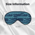 thumbnail image 5 of Naloa Turtles and Waves Print Sleep Mask for Sleeper, Light Blocking Sleeping Eye Mask for Women Men, Eye Shade with Adjustable Strap for Travel, Nap,Meditation, 5 of 7