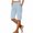 Light Blue, variant on CUSTG Women Casual Pants Elegant High Waist Short Trousers With Comfort Fit And Breathable For Everyday Wear Leisure Style Linen Pants Women