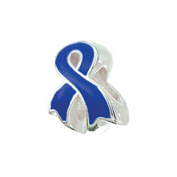 Zable� Sterling Silver Awareness Ribbon Blue Compatible Bead / Charm