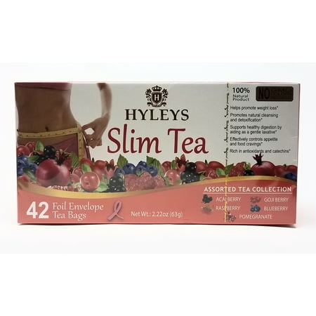Hybrid Tea Collection - Hyleys Slim Tea Assorted Tea Collection 42 Tea Bags