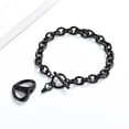 thumbnail image 3 of Heart Urn Pendant Pet Cremation Jewelry for Dog Ashes Holder Memorial Funeral Urn Bracelet for Ashes, 3 of 5