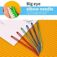 thumbnail image 3 of 45Pcs Colorful Plastic Big Eye Needles, Large Eye Bent Tapestry Needles, Large Eye Needles, Knitting Loom Needles with Knitting Needle Markings for DIY Handicrafts, 3 of 4