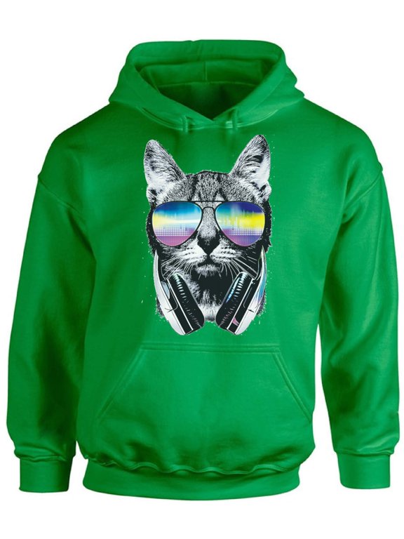Cat Sweater Sunglasses Unisex Hoodies