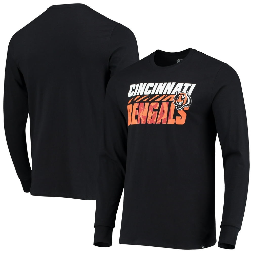 Cincinnati Bengals '47 Shadow Long Sleeve TShirt Black
