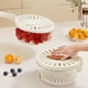 thumbnail image 1 of Recipiente Plegable para Lavar Frutas y Verduras con Escurridor | Recipiente Portátil para Preparar Ensaladas, Apto para Cocina y Refrigerador | Plástico Sin Bpa | Incluye 1 Recipiente, 1 of 6