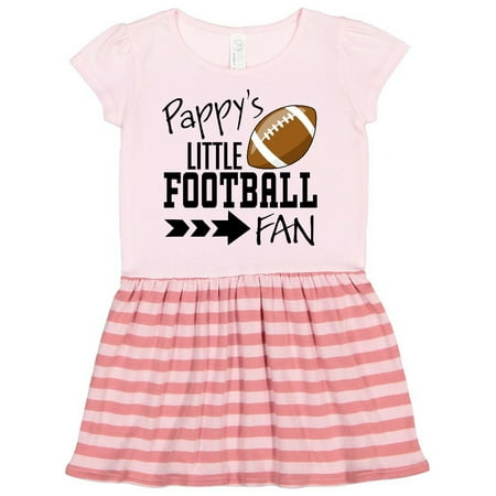 

Inktastic Pappy s Little Football Fan Gift Toddler Girl Dress