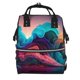 thumbnail image 1 of Easygdp Colorful Surreal Landscape para Bolsa de Bebé de Gran Capacidad con Múltiples Bolsillos, Bolsa de Pañales para Padres, Bolsa de Viaje Organizada y Elegante, 1 of 6