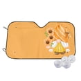 thumbnail image 2 of Picia Sunflower Gnomes 2 Curved Windshield Sunshade Accordion Folding Style Auto Shade for Car Truck SUV Van Blocks UV Ray Sun Visor Protector -, 2 of 7