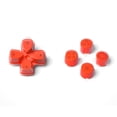 thumbnail image 4 of eXtremeRate Replacement Three-Tone Orange & Clear with D-pad Face Buttons for PS5 BDM 010/020/030/040, 4 of 10