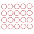 thumbnail image 3 of 40 anillos para carpetas, multifunción, varios colores, agujero redondo, papel de hojas sueltas, anillos individuales, color rosa, 3 of 5