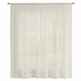 thumbnail image 2 of Cream Solid Color Sheer Curtains 72 Inches Long, Aesthetics Contemporary Luxury Light Filering Curtains, Breathable Simi Curtain Privacy Drapes for Living Room Bedroom Lightweight Window Treatment, 2 of 9