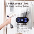 thumbnail image 6 of Handheld Garment Steamer Portable Fabric Steamer with Removable Water Tank Ideal for Home & Travel Use White US Plug, 6 of 6