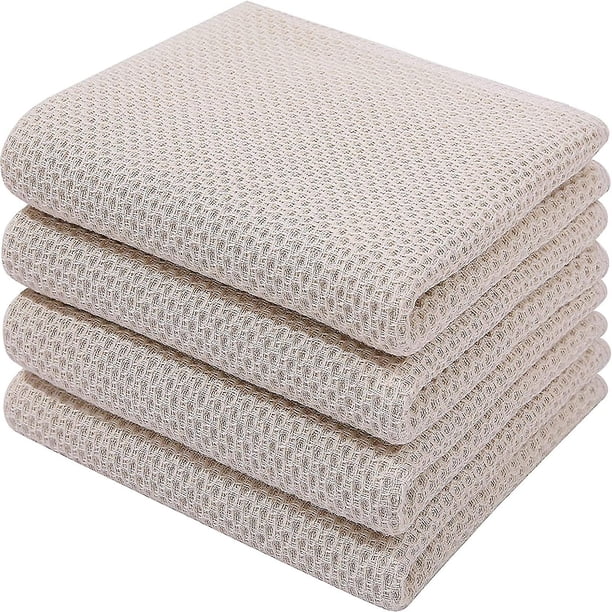 Tea Towels 100% Cotton Set Of 6 Soft Tea Towels Kitchen Towels Absorbent Kitchen Towels Thick Premium Tea Towel Dish Cloths Cleaning Cloths