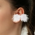thumbnail image 4 of Pendientes de mariposa con clip para las orejas, joyería creativa y moderna para citas. Sin borla, 4 of 9