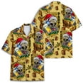 thumbnail image 3 of Funny Christmas Party Skull Hawaiian Shirt For Men Christmas Gifts Mens Hawaiian Shirts Short Sleeve Button Down Shirt Men, 3 of 7