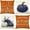 Orange Blue, variant on Blue Pumpkin Pillow Covers 16x16 Inch Set of 4 Hello Pumpkin Indoor Outdoor Decorative Throw Pillow Cover Farmhouse Autumn Pillow Case Thanksgiving Harvest Bedroom Sofa Cushion Couch Decor