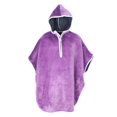 thumbnail image 4 of Capa con capucha, Poncho de invierno, capa forrada, reutilizable, Universal, forro , calentador con capucha, cubre cortavientos para , Violeta Yinane Manta para silla de ruedas, 4 of 8