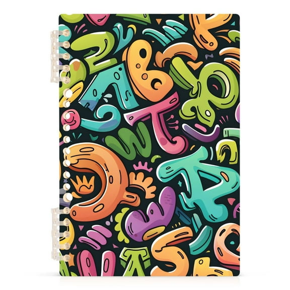 Funny Character Spiral Journal Notebook College Ruled Notebook 8.3" x 5.7" A5 Lined Thick Paper Page