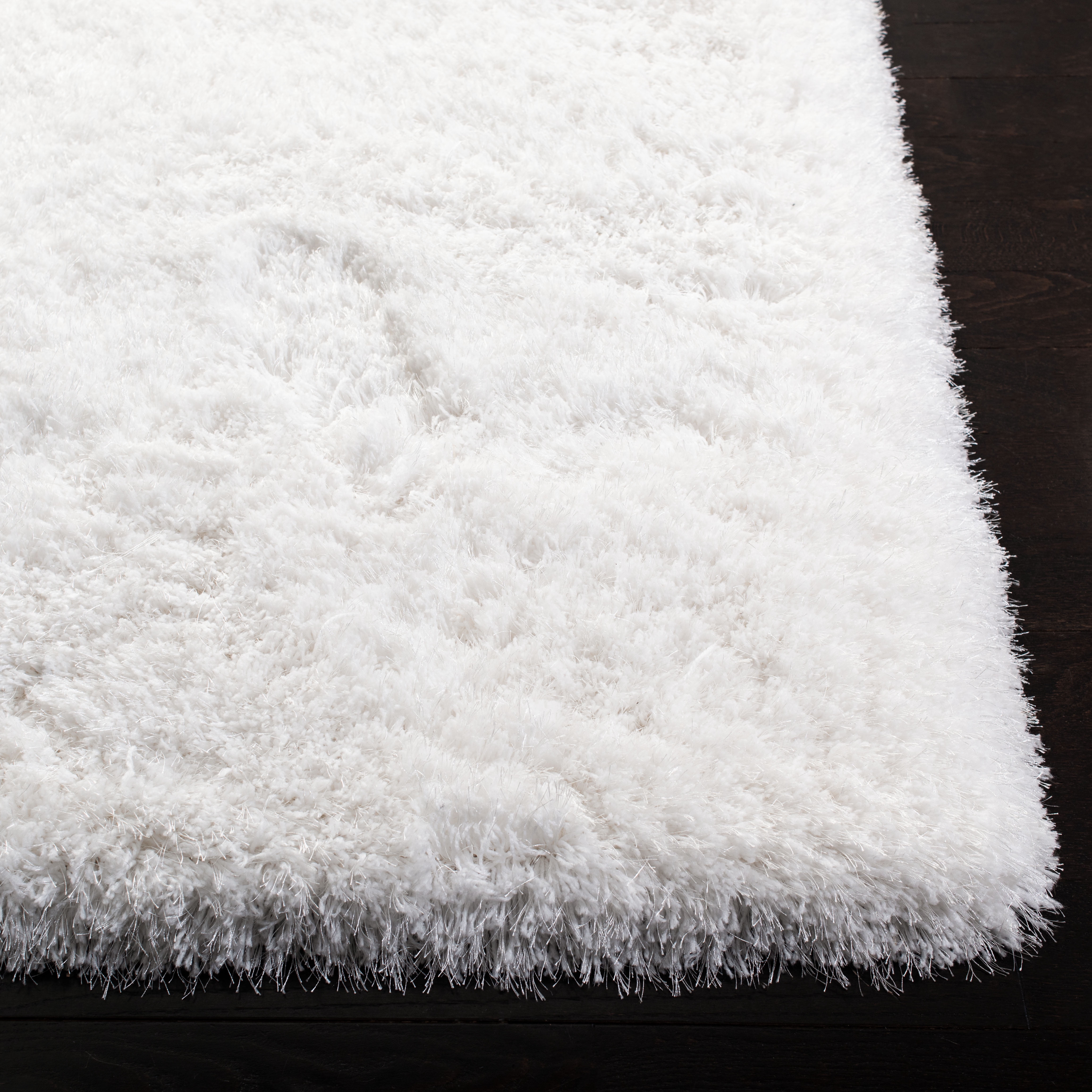 SAFAVIEH Ocean Braxton Solid Shag Area Rug, Ivory, 8' x 10'