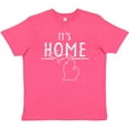 thumbnail image 3 of Inktastic It's Home- State of Michigan Outline Distressed Text Youth T-Shirt, 3 of 5
