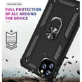thumbnail image 2 of iPhone 11 Pro Max Case, With [Tempered Glass Screen Protector Included], STARSHOP Drop Protection Ring Kickstand Cover- Black, 2 of 7