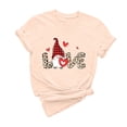 thumbnail image 2 of Meichang T-Shirt de la Saint-Valentin pour Femmes, Imprimé Cœur Mignon, Manches Courtes, Col Rond, Coupe Ample, 2 of 6