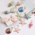 thumbnail image 3 of 10Pcs Ocean Conch Seashell Starfish Pendant Charms Handmade DIY Jewelry Making, 3 of 9