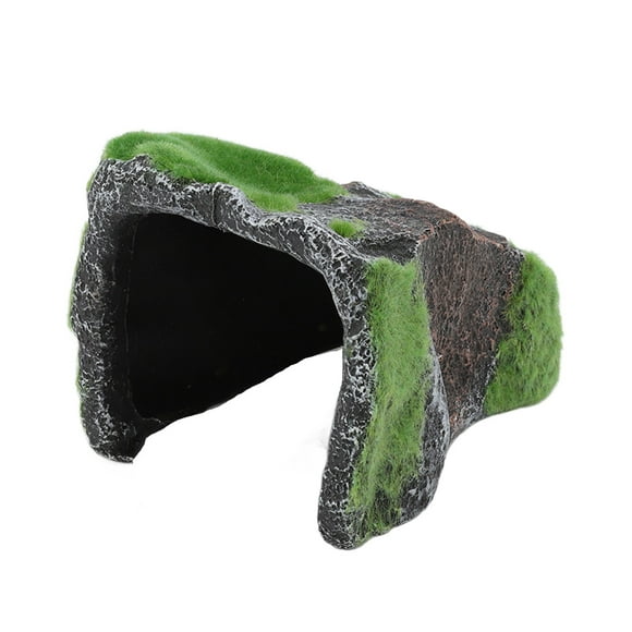 Aquarium Reptile Hideout, Reptile Rock Hide Cave Small Aquarium Decor Rock Tortoise Basking Platform For Lizards Turtles Reptiles Amphibians Fish