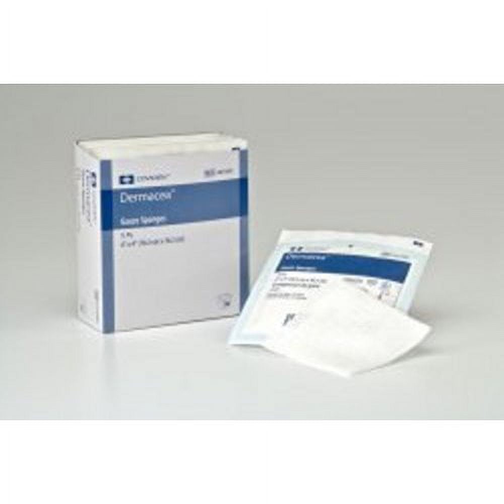 Cardinal Dermacea Cotton 12-Ply First Aid Gauze Pads Box 50 Count