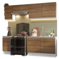thumbnail image 1 of Cocina Integral Completa Glamy Madesa 240cm Blanco/Marrón, 1 of 5
