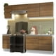 thumbnail image 1 of Cocina Integral Completa Glamy Madesa 240cm Blanco/Marrón, 1 of 5
