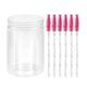thumbnail image 1 of Soidarity Pinzas para cejas, 100 Uds., herramienta de eliminación, herramientas de maquillaje, cepillo para pestañas, aplicador de cerdas Pinceles de maquillaje y herramientas Varilla Negra/Rojo Rosa, 1 of 6