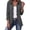 Dark Gray, variant on Women Jacket Outerwear Baeitkot Women Solid Ruffled Lapel Collar Long Sleeve Casualopen Front Decoration Double Breasted Coat Fall Fashion Jacket Outerwear With Lining Gray S