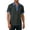 Dark Gray, variant on Shirts for Women 3 Button Denim Collar Short Sleeve T Shirts Casual Summer Funky Hippie Streetwear Tee Tops White XL