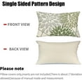 thumbnail image 2 of Sage Green Decorative Dahlia Boho Lumbar Pillow Covers Inch, Geometric Floral Elegant Gray Green White Decor Rustic Farmhouse Throw Pillows Cushion Cases for Sofa Bed Decorations, 2 of 5