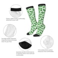 thumbnail image 2 of Bixox Green Leaves Patterned Men's and Women's Knee Socks High Socks Outdoor Sports Socks, 2 of 5