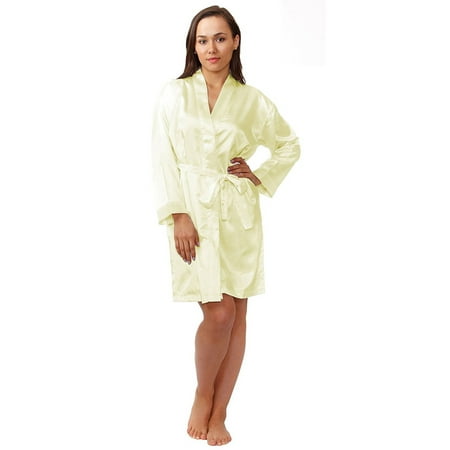 

Up2date Fashion s Women s Solid-Color Short Robe