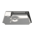 thumbnail image 3 of BOCCHI 1479-401-0126 Sottile Deck with Matching Drain Cover In Platinum, 3 of 6
