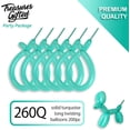thumbnail image 2 of Turquoise Twisting Balloons - Long Balloons - 200 Pack, 2 of 6