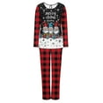 thumbnail image 5 of EchfiProm Womens Christmas Pajamas Funny Loungewear 2 Piece Set Pants and Long Sleeve Holiday Pjs Set for Women Red, 5 of 6