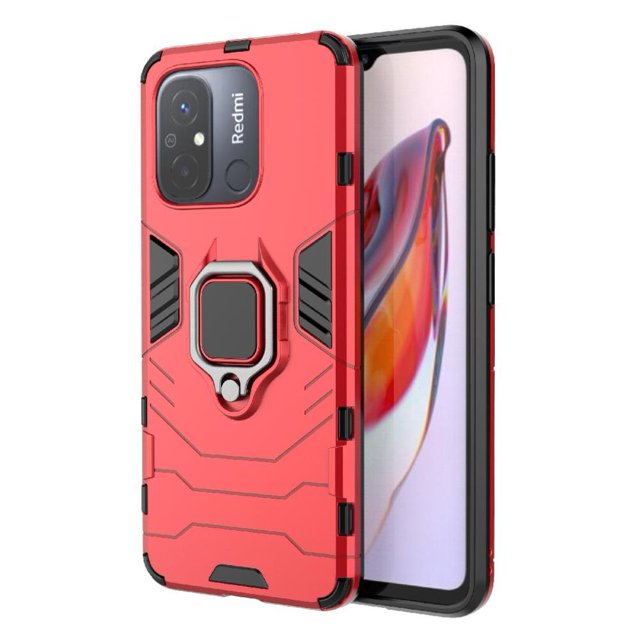 Funda para Xiaomi Redmi 12C con Soporte Anillo Giratorio 360° y Protección Resistente a Golpes y Caídas