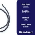 thumbnail image 4 of The Bead Chest Dark Grey Nugget Natural Wood Beads (5mm): Organic Eco-Friendly Wooden Bead Strand for DIY Jewelry, Crafts, Necklace and Bracelet Making, 4 of 4