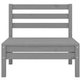 thumbnail image 2 of vidaXL 4 Piece Garden Lounge Set Grey Solid Pinewood, 2 of 4